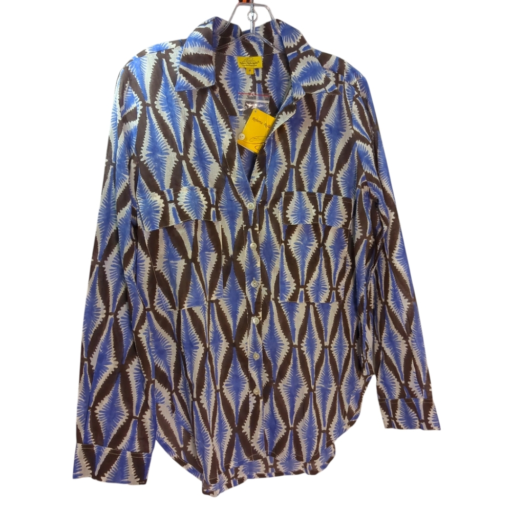 ROLLER RABBIT Button Down Lightweight Cotton Top SZ Small New with Tags!